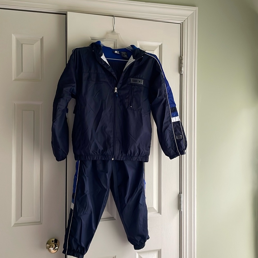 Preowned two-piece boy tracksuit with hoodie size medium